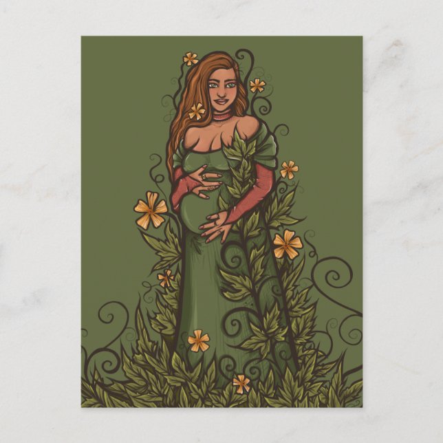 Earth Mother Goddess Druid Postcard (Front)