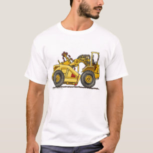 Earth Mover Pan Scraper Construction Apparel T-Shirt