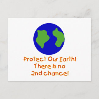 Earth No 2nd Chances Postcard