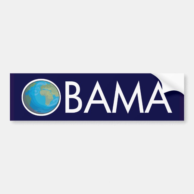 Earth Obama Bumper Sticker (Front)