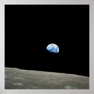 Earth on the Moon Poster