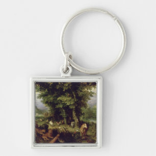 Earth or The Earthly Paradise, 1607-08 (oil on cop Key Ring