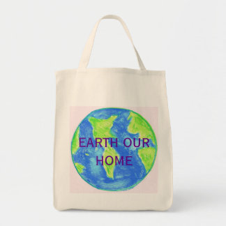 EARTH OUR HOME MARKET TOTE BAG