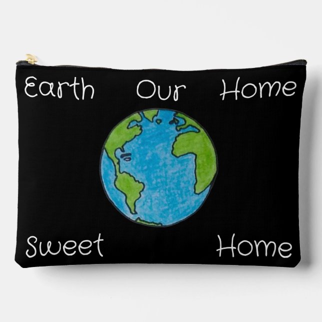 Earth Our Home Sweet Home Accessory Pouch (Front)