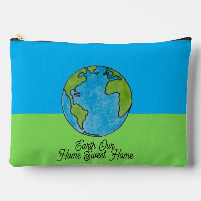 Earth Our Home Sweet Home Accessory Pouch (Front)