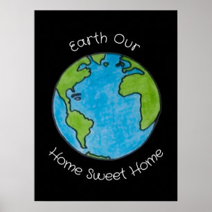 Earth Our Home Sweet Home Poster