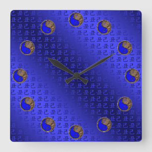 Earth Ox Square Wall Clock
