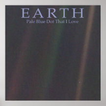 EARTH PALE BLUE DOT POSTER