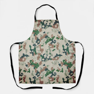 Earth Pixel Woodland  Apron