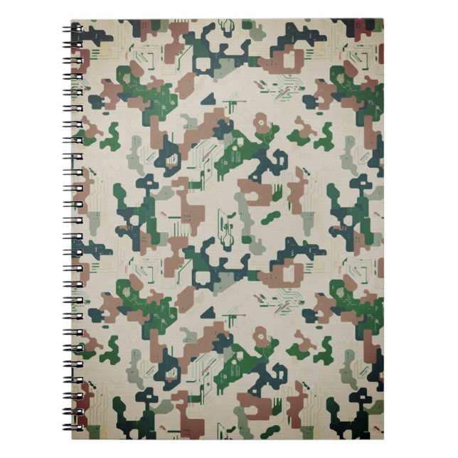 Earth Pixel Woodland  Notebook (Front)