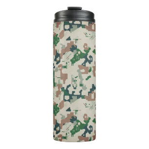 Earth Pixel Woodland  Thermal Tumbler