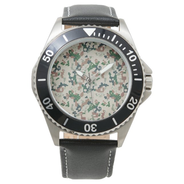 Earth Pixel Woodland  Watch (Front)