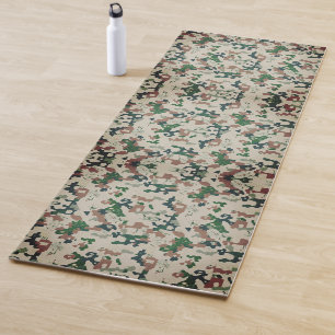 Earth Pixel Woodland  Yoga Mat