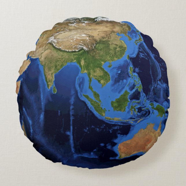 Earth planet round cushion (Front)