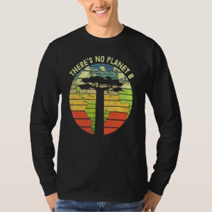 Earth Planet Space Science Climate Change Retro T-Shirt