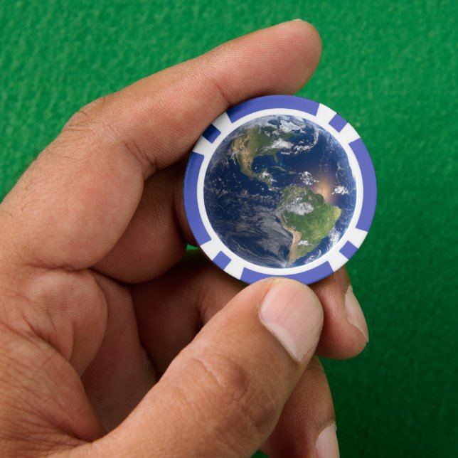 Earth Poker Chips (Hand)
