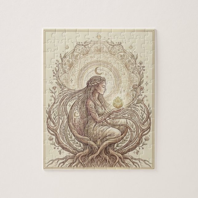 Earth Priestess Jigsaw Puzzle (Vertical)