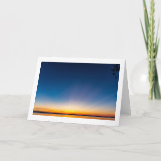 "Earth Rays" blank folded greeting card