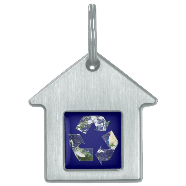 Earth - Recycling Pet ID Tag (Front)