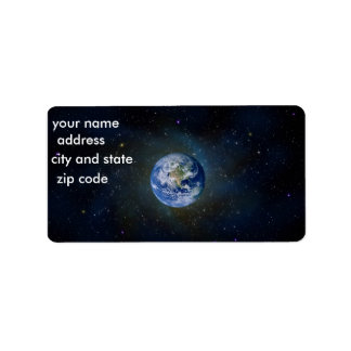 Earth Return Address Lables Label