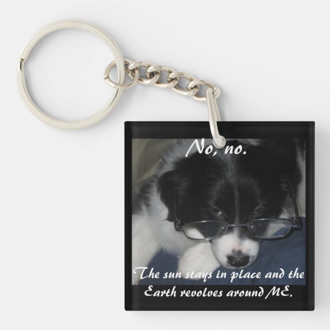 "Earth Revolves Around ME" Acrylic Keychain (Front)