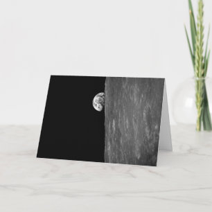 "Earth-Rise," First Photo of this from Space Card