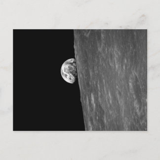 "Earth-Rise," First Photo of this from Space Postcard