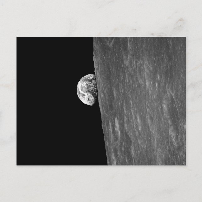 "Earth-Rise," First Photo of this from Space Postcard (Front)