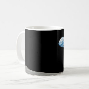 Earth Rising Above The Lunar Horizon. Coffee Mug