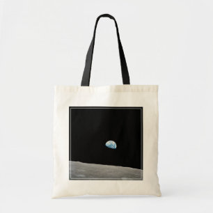 Earth Rising Above The Lunar Horizon. Tote Bag