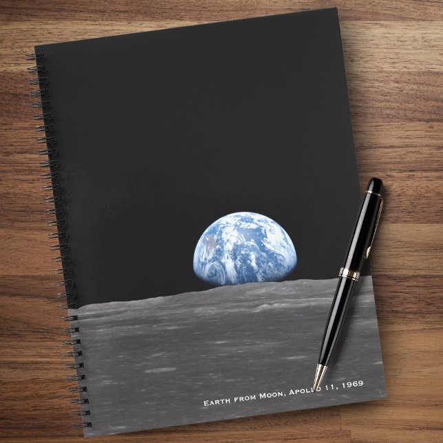 Earth Rising Over Moon, Apollo 11, 1969 Notebook (Creator Uploaded)