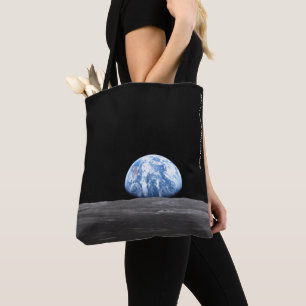 Earth Rising Over Moon, Apollo 11, 1969 Tote Bag