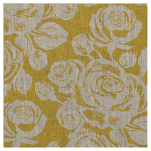 Earth Rose Cinderella Gold Fabric