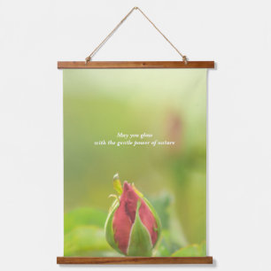 Earth’s Glow and Healing Japanese Flowers/EarthDay Hanging Tapestry