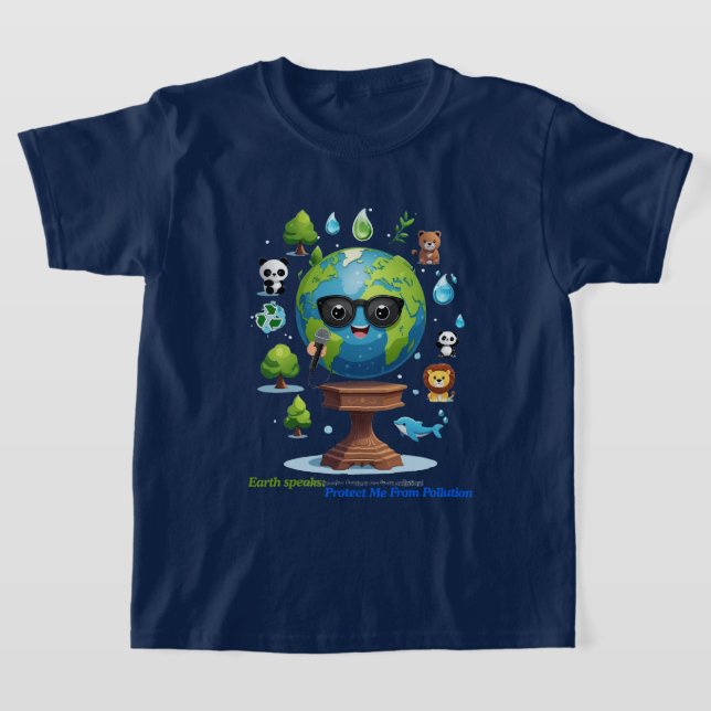 Earth’s Speech: A Call for Protection T-Shirt (Laydown)