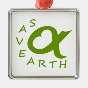 earth save metal tree decoration