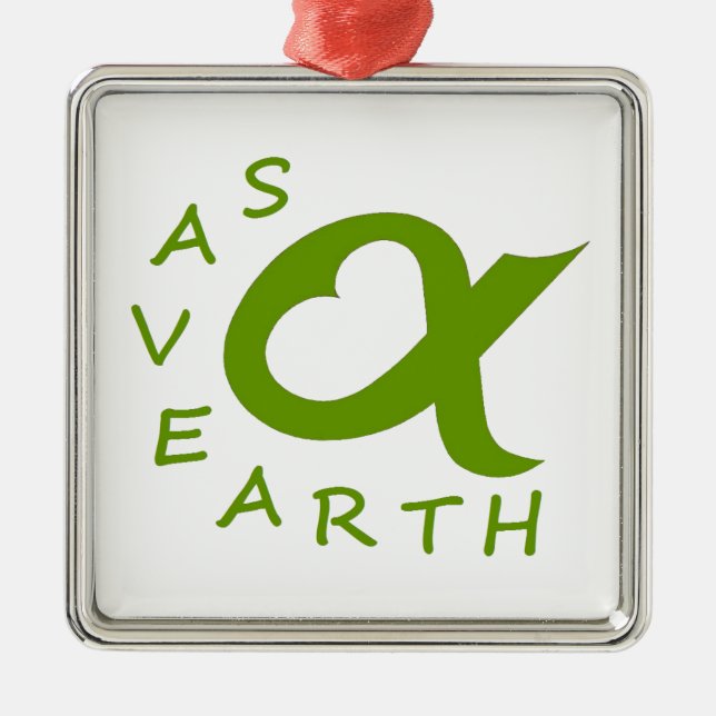 earth save metal tree decoration (Front)