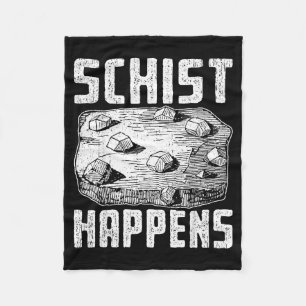 Earth science humour art for geology students  fleece blanket