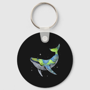 Earth Sea Planet Orcas Whale Save The Planet Earth Key Ring