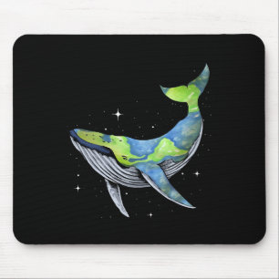Earth Sea Planet Orcas Whale Save The Planet Earth Mouse Mat
