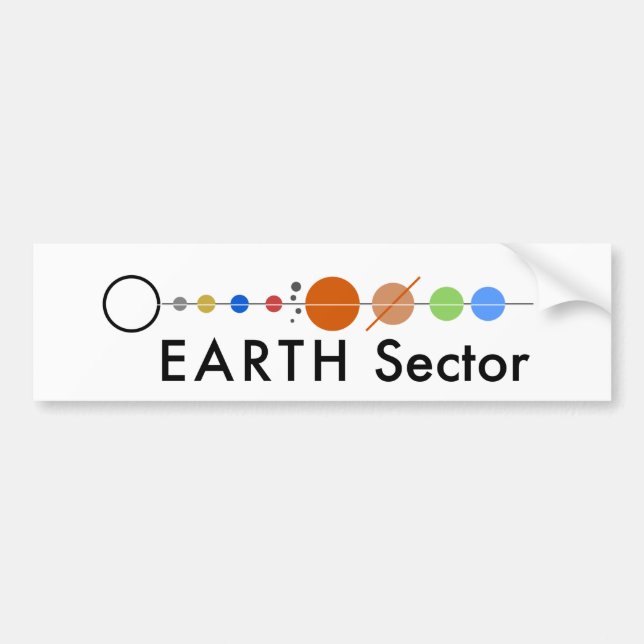Earth Sector Bumper Sticker (Front)