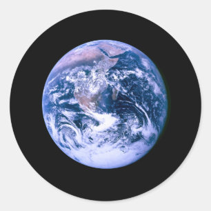 Earth Seen From Space 'Blue Marble' Classic Round Sticker