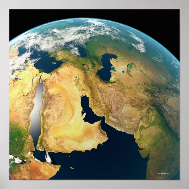 Earth Seen from Space Poster (Front)