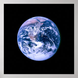 Earth Seen From Space Poster