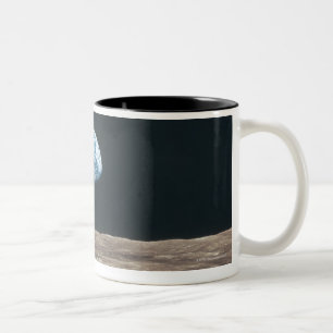Earth Seen from the Moon Two-Tone Coffee Mug