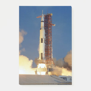 Earth Shakes as Saturn V Blazes Skyward to Moon Post-it Notes
