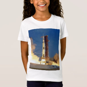 Earth Shakes as Saturn V Blazes Skyward to Moon T-Shirt