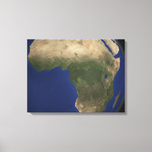 Earth showing landcover over Africa Canvas Print