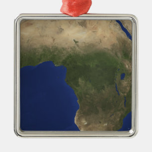 Earth showing landcover over Africa Metal Tree Decoration