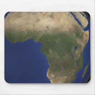 Earth showing landcover over Africa Mouse Mat
